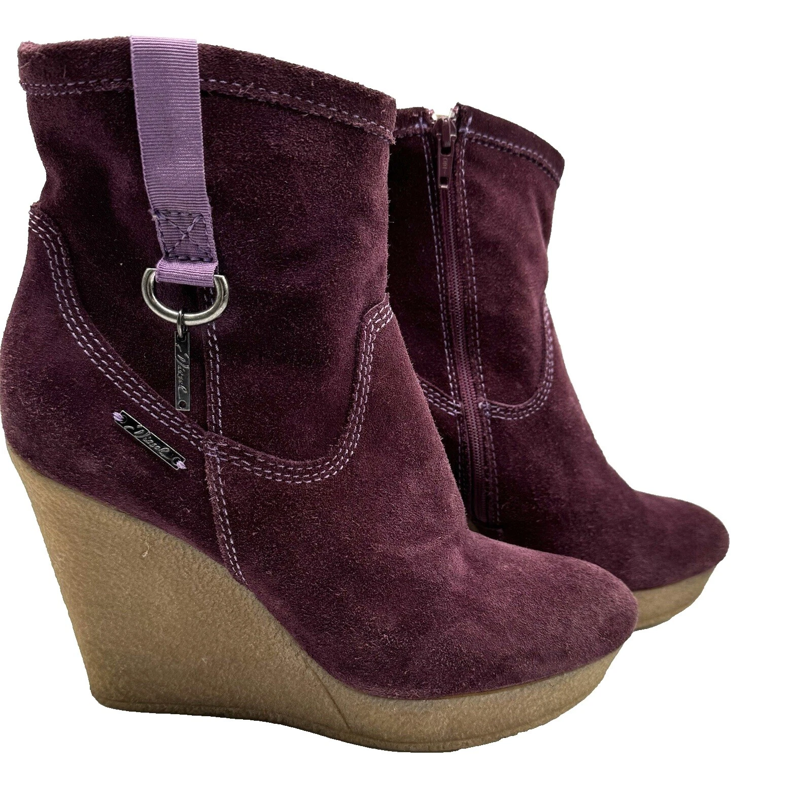 Botas de ante de cuña Diesel para Mujeres