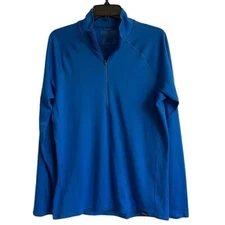 Patagonia Capilene Midweight Zip-Neck Base Layer Top, Alpine Blue, Size M