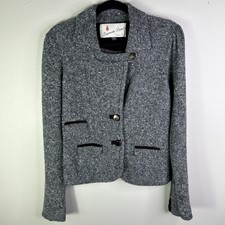 Laureate Lane Gray Wool Jacket Size Medium