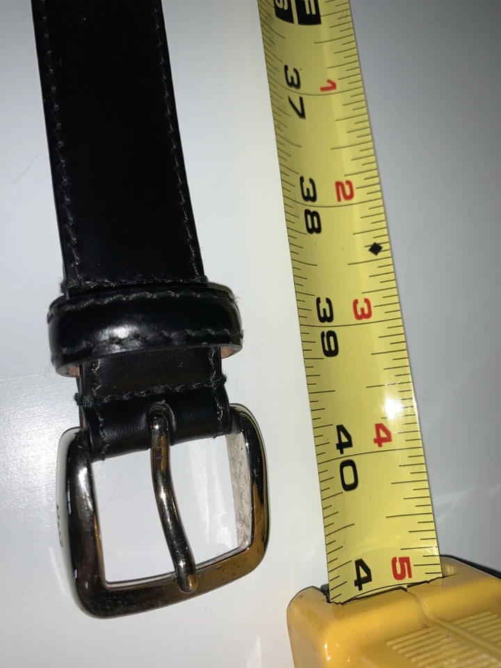 Dolce & Gabbana Black Monogram Logo Buckle Belt Size 90 cm/36 in - Image 3 of 4