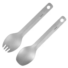 Flatware Camping Spork Spoon Non Taste, Nonslip Grip Soup Spoon