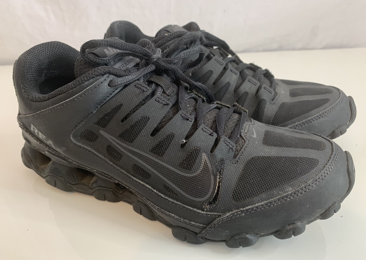 Nike Mens Reax 8 TR Mesh Training Shoes Triple Black Size