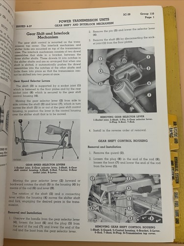 UP TO 1960 CATERPILLAR DW21 TRACTOR ORIGINAL FACTORY SERVICE MANUAL - Picture 6 of 8