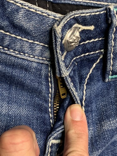 Miss Me Girls Capri Jeans Size 14 Style JK7523P Embroidery Colorful Unique - Picture 7 of 22