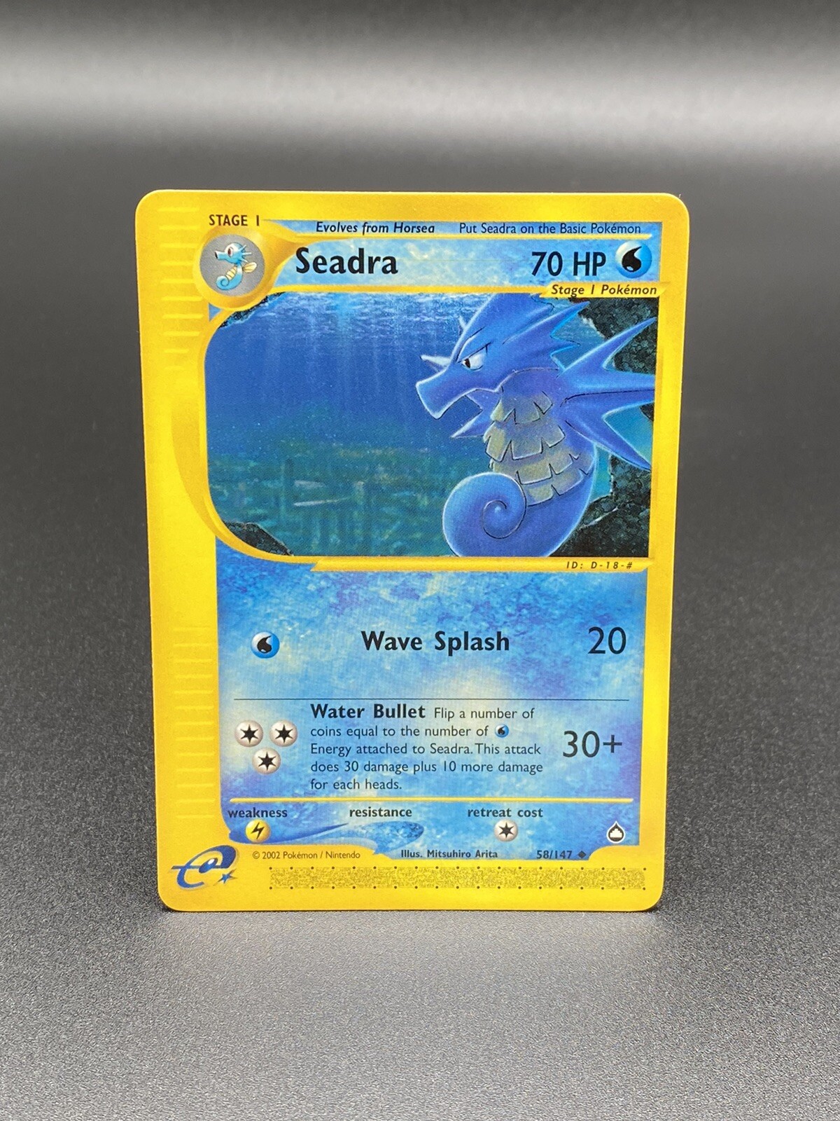 Seadra 58/147 Near Mint Uncommon Aquapolis Pokemon