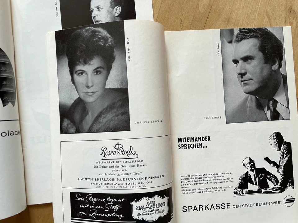 2x Programmhefte Deutsche Oper Berlin Spielzeit 1962/63 Bour Hollereiser Musik  - Bild 4 von 4