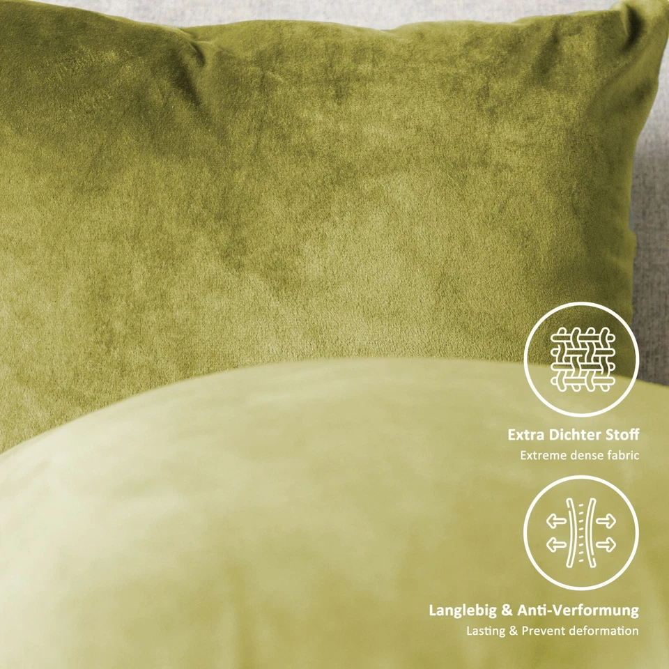 Kissenbezug Samt 40x40 45x45 50x50 30x50 Kissenhülle Sofakissen Deko samtig 1er - Bild 3 von 4