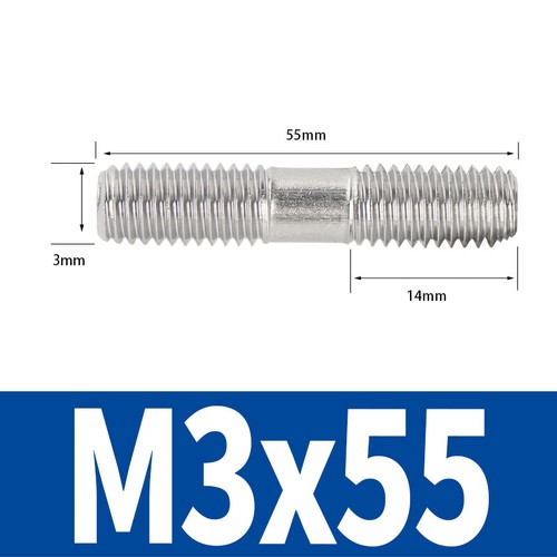 Stainless Steel Exhaust Manifold Studs - Stud Metric M2 M3 M4 M5 M6 M8 M10 - M16 - Picture 14 of 202