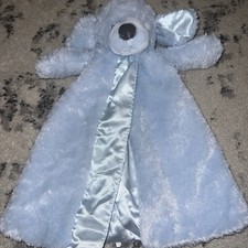 Baby Gund Plush Lovey Huggybuddy Blue Puppy Fluffey Satin Security Blanket