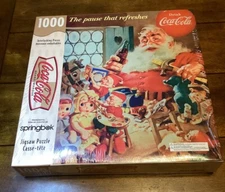 Springbok NIB 1000 Piece Puzzle - Santa Coca Cola