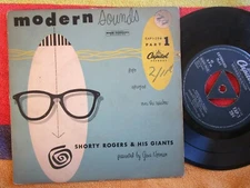 Shorty Rogers & His Giants ‎– Modern Sounds Part 1 EAP 1 294 Vinyl 7inch Single