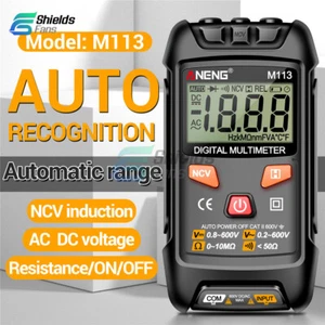 M113 Multimètre numérique 1999 Nombres automatiques AC/DC Compteur de résistance à la tension NCV