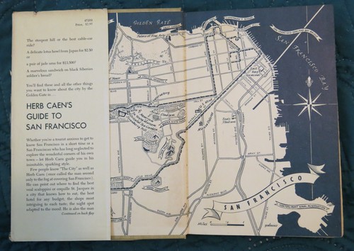 Herb Caen - Guide To San Francisco SIGNED 1st ed. HB w/dust jacket 1957 - Picture 2 of 8