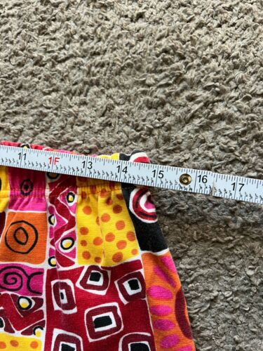 Vintage 90s Extra Touch Shorts Size 20W Abstract Geometric Colorful Biker Cotton - Picture 4 of 7