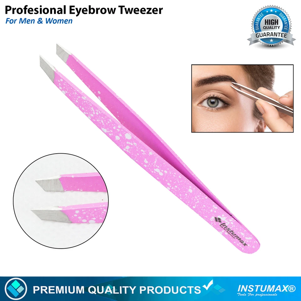 Профессиональный пинцет для бровей с косым наконечником | Точный пинцет для волос для мужчин и женщин - Изображение 3 из 4