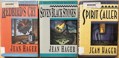 Lot of3 Jean Hager: Redbird Cry~Seven Black Stones~Spirit Caller (Molly Bearpaw)