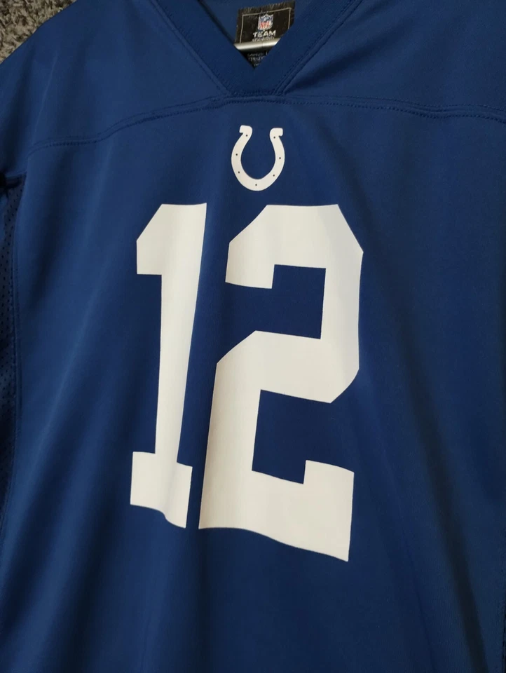 Camiseta Andrew Luck 12 Indianapolis Colts Azul Juvenil XL NFL Fútbol Foto 3 de 4