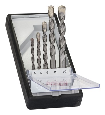 Bosch Zubehör CYL-3, Silver Percussion Betonbohrer-Robust Line-Set - 4 - 10...
