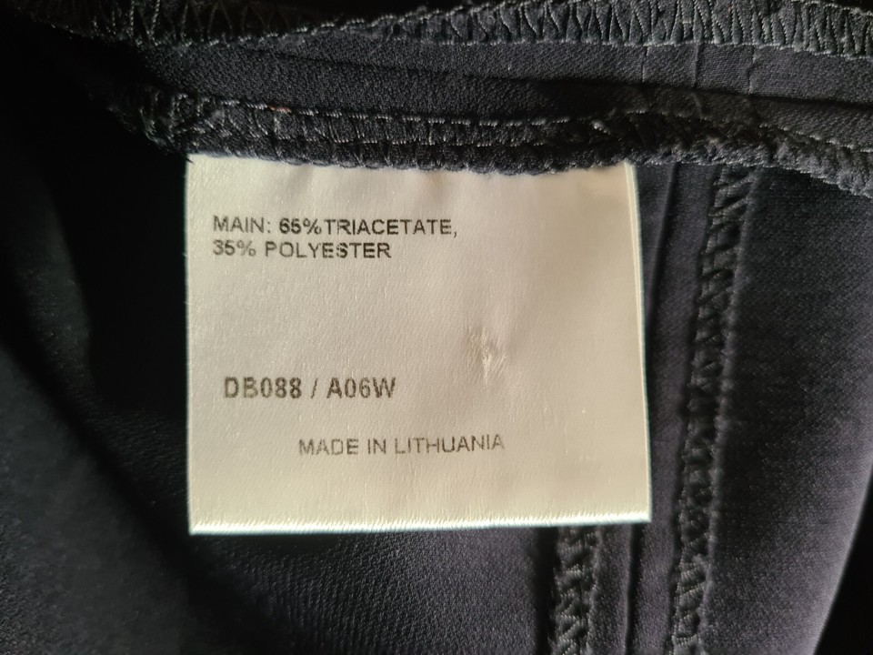 KAREN MILLEN CLASSIC NAVY BELTED MILITARY SHIRT STYLE WORK DRESS UK 10