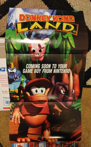 Used Vintage 1995 Nintendo Power Magazine #69 Mega Man 2 Donkey Kong Land Poster - Imagen 2 de 3