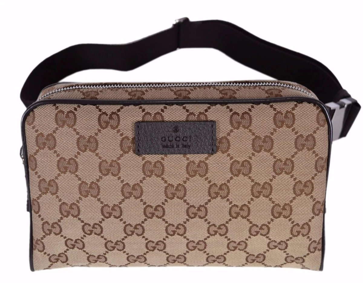NEW Gucci 449174 GG Guccissima Small Canvas GG Waist Belt Fanny Pack Bag Unisex
