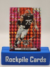 2022 Panini Mosaic - Joel Bitonio #225 Camo Pink Mosaic Prizm