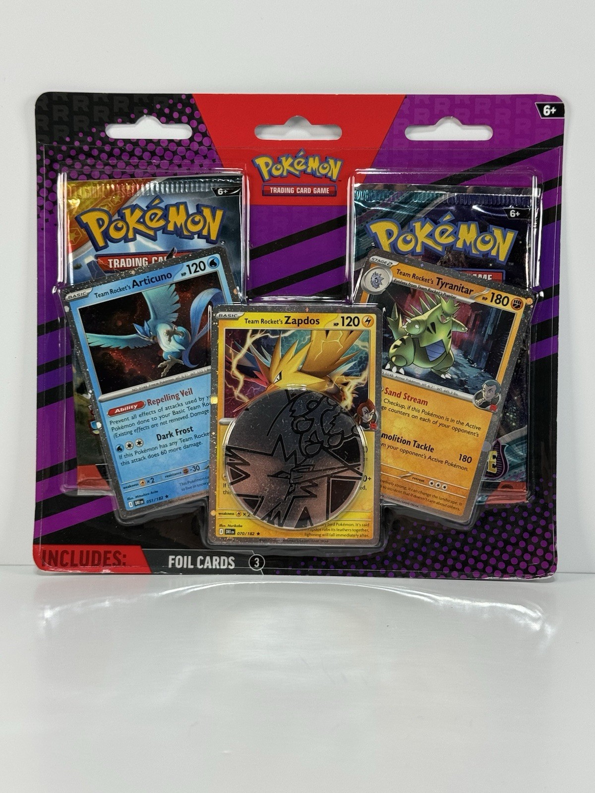 Pokémon Card Enhanced 2-pack blister with 3 foil cards and coin