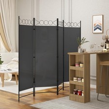 Paravent 3 4 Teilig Raumteiler Trennwand klappbar freistehend Sichtschutz innen