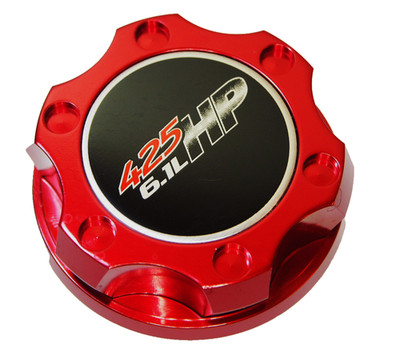 BILLET ENGINE OIL CAP FOR DODGE CHARGER CHALLENGER SRT8 V8 6.1L 425HP HEMI RED