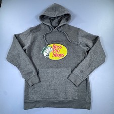 Bass Pro Shops Johnny Morris Men's Super Soft Medium Gray Hoodie Fishing