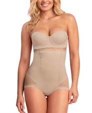 Leonisa Shapewear Nude PowerSlim Hi-Waist Control Brief, S