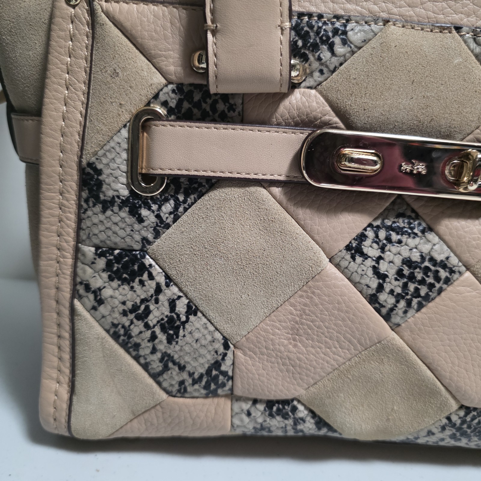 Coach Swagger 27 In Patchwork Exotic Embossed pat… - image 3
