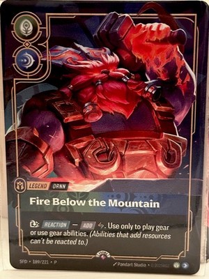 Ornn, Fire below the Mountain Plated Metal Card Bologna Promo 