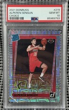 2021 Panini Donruss Alperen Sengun Choice Rated Rookie RC PSA 10 Houston Rocket