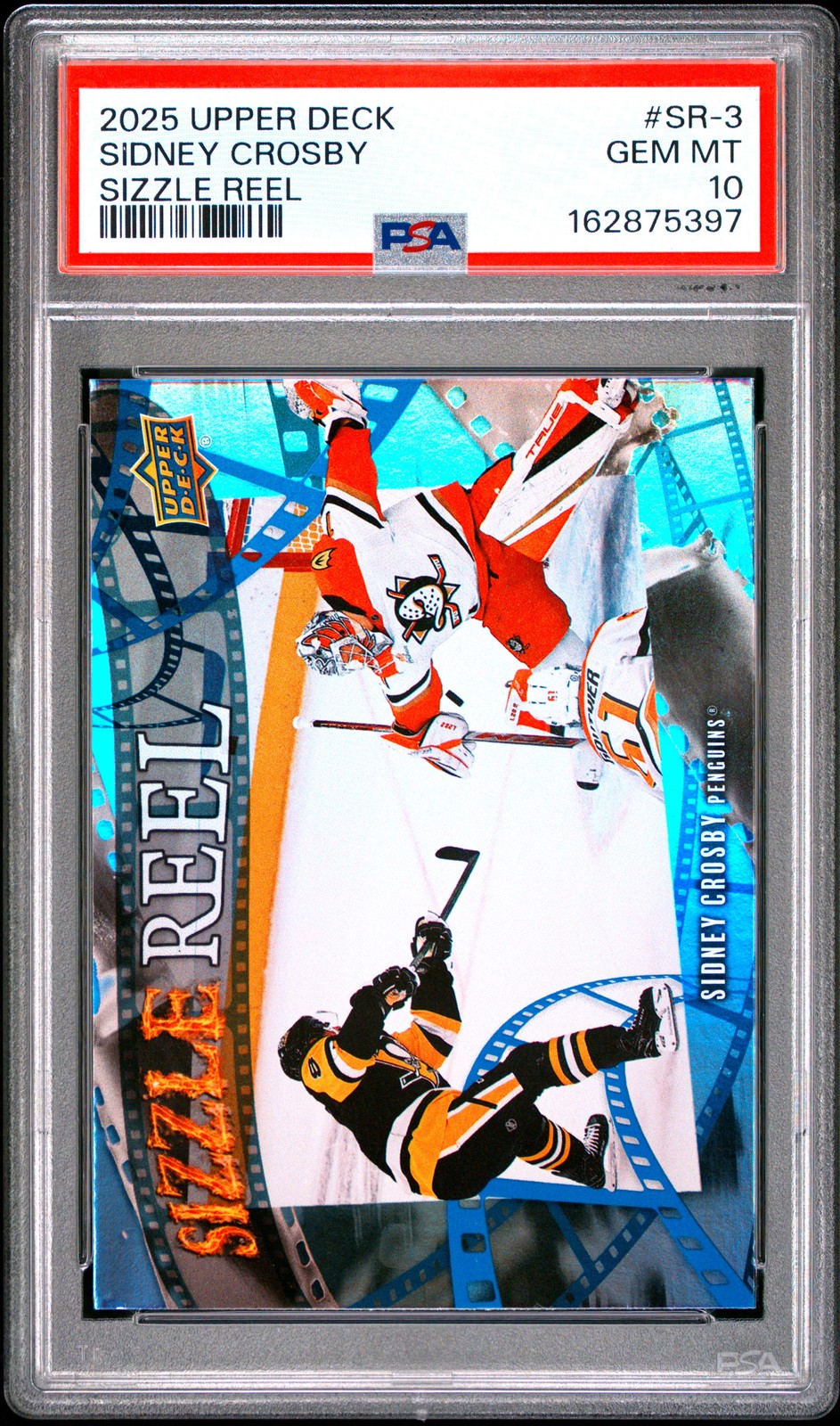 2025 UD SIZZLE REEL #SR-3 SIDNEY CROSBY PSA 10