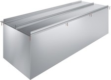 18" x 48" Stainless Steel Drop-In Ice Bin with Sliding Lid NSF Certified