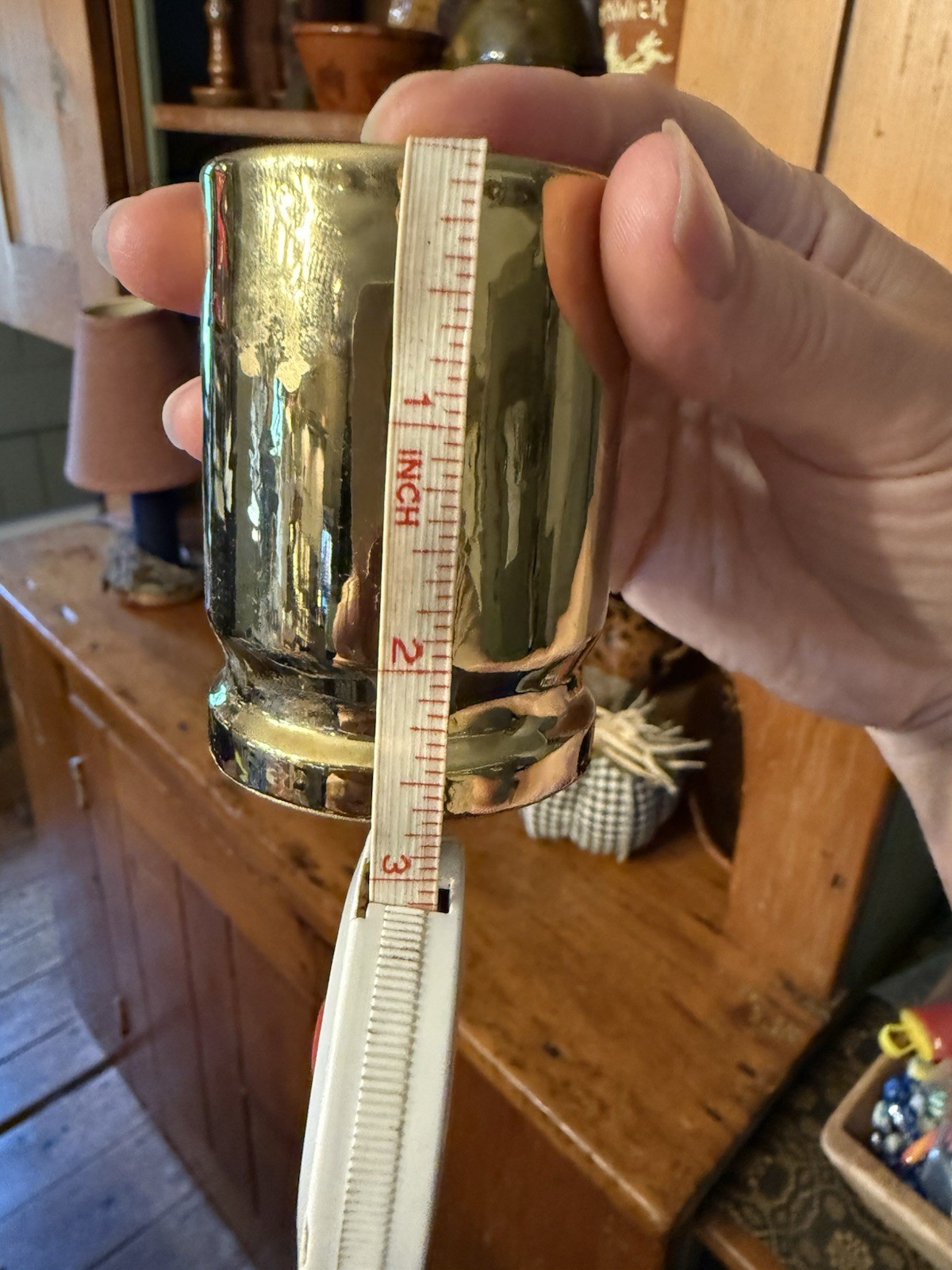 50 Caliber by Barbuzzo Shot Glasses Set of 2 The Wine Savant Gold Tone Color