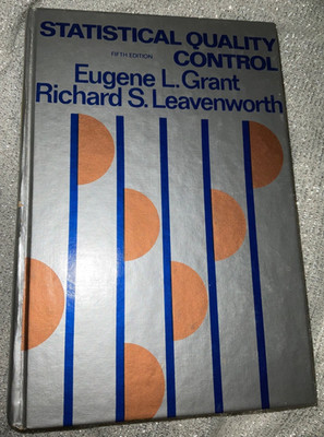 Statistical Quality Control by Grant & Leavenworth See Pics 1980 edition HC