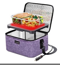 Portable Oven Electric Lunch Box Food Heater - 12V/24V 2-in-1 Car Food Warmer...