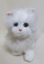 Hasbro FurReal Friends Walking Persian Cat White Interactive Works 2009