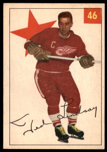 Ted Lindsay #46 1954 Parkhurst card