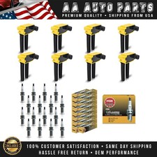 8 Ignition Coil 16 Ngk Platinum Spark Plug For Ram 1500 Dodge Charger 5.7l V8