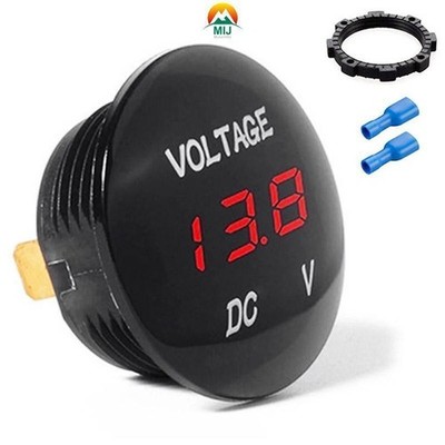 Car Motorrad 12v-24v Motorcycle Voltmeter DC Panel Digital Auto Meter Anzeige