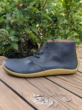 VivoBarefoot Addis Desert Chukka Boots Black Men's Size 12.5 / EU46 'Left Shoe"