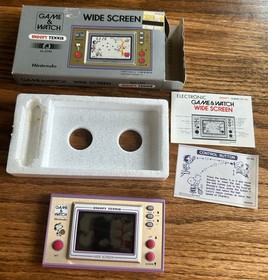 Game & Watch Snoopy Tennis - Complete in Box BAD SCREEN BLEEDING