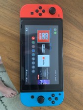 Nintendo Switch 32 GB Console - Neon Blue and Red Dock Charger HDMI Cable SD128