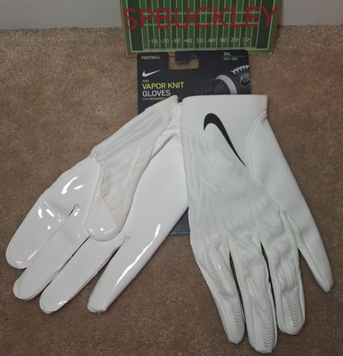 T*T様 値引き‼️NIKE VAPOR CARBON GLOVE WHITE NIKE VAPOR KNIT 4.0 V2 ADULT RECIEVER FOOTBALL GLOVES, NFL ISSUED