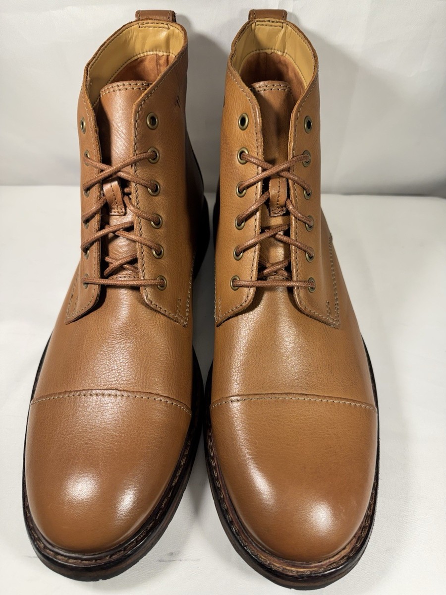 Clarks Men’s Dark Brown Leather Chukka Boots Clarkdale size 11 Clarks Overdale Mid Mens Brown Leather Lace Up Chukkas Boots  main image 2