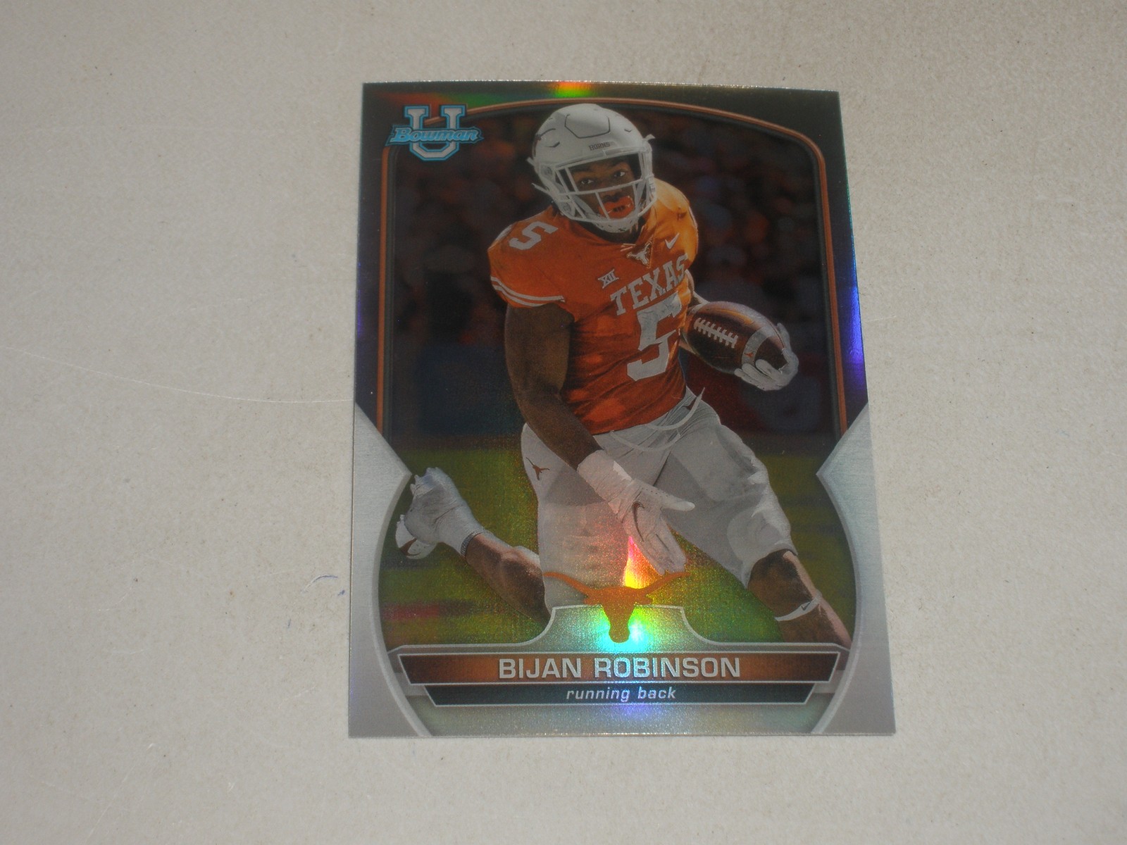 2022 Bowman Chrome University Refractor #70 Bijan Robinson Rookie RC