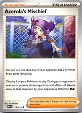 Acerola's Mischief 113/132 Uncommon Mega Evolution Pokemon Near Mint